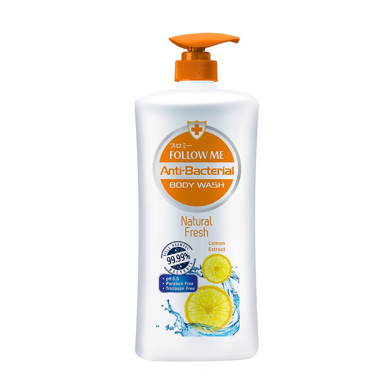 FOLLOW ME ANTI-BACTERIAL BODY WASH NATURAL FRESH 1000ML