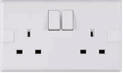 HAVELLS 13A SOCKET 2 GANG