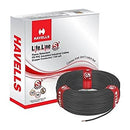 HAVELLS 100M BLACK LIFELINE CABLE - FIRE RETARDANT