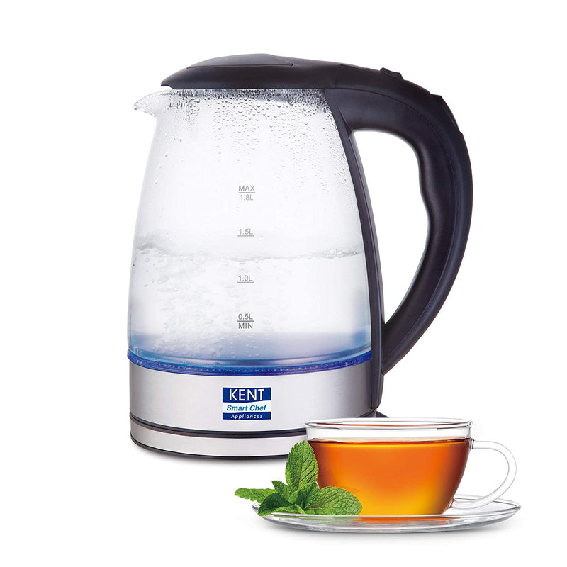 KENT ELECTRIC KETTLE GLASS 1.8L 2000W