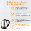 KENT VOGUE STAINLESS STEEL KETTLE 1.5L 1500W