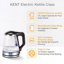 KENT ELECTRIC KETTLE GLASS 1.7L 1500W