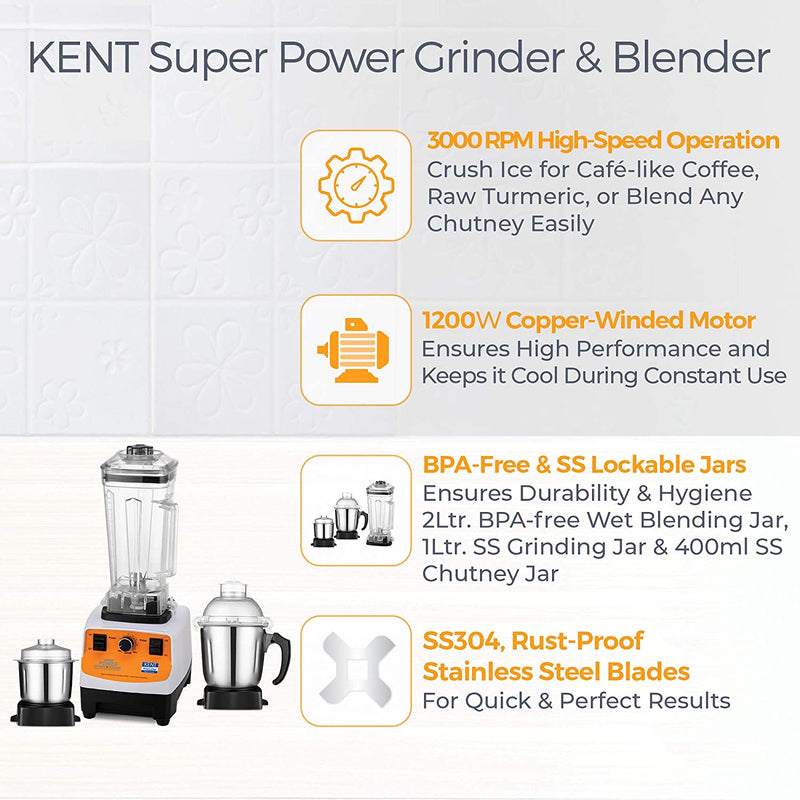 KENT SUPER POWER GRINDER & BLENDER 1200W