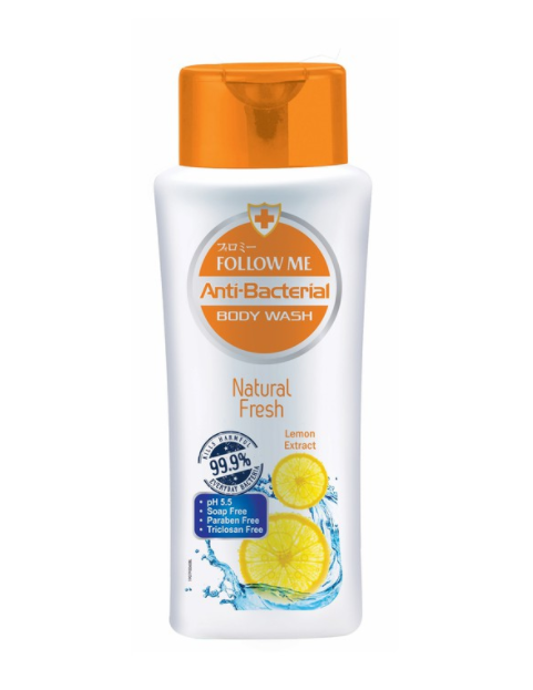 FOLLOW ME ANTI-BACTERIAL BODY WASH 220ML - NATURAL FRESH